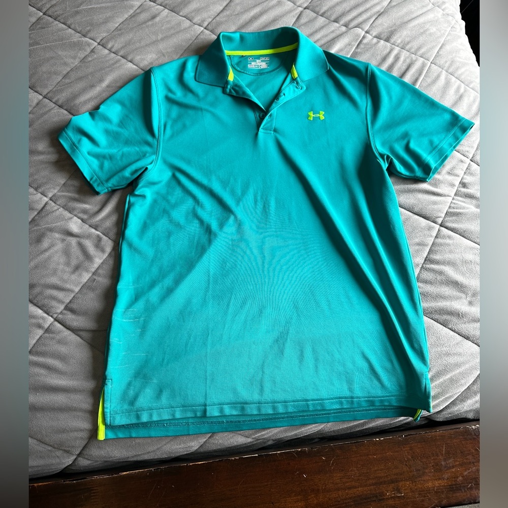 Under Armour Teal Blue/Green polo